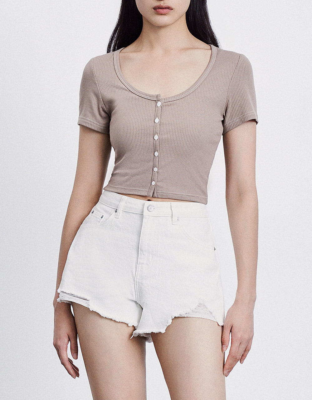 Striped Cropped T-Shirt