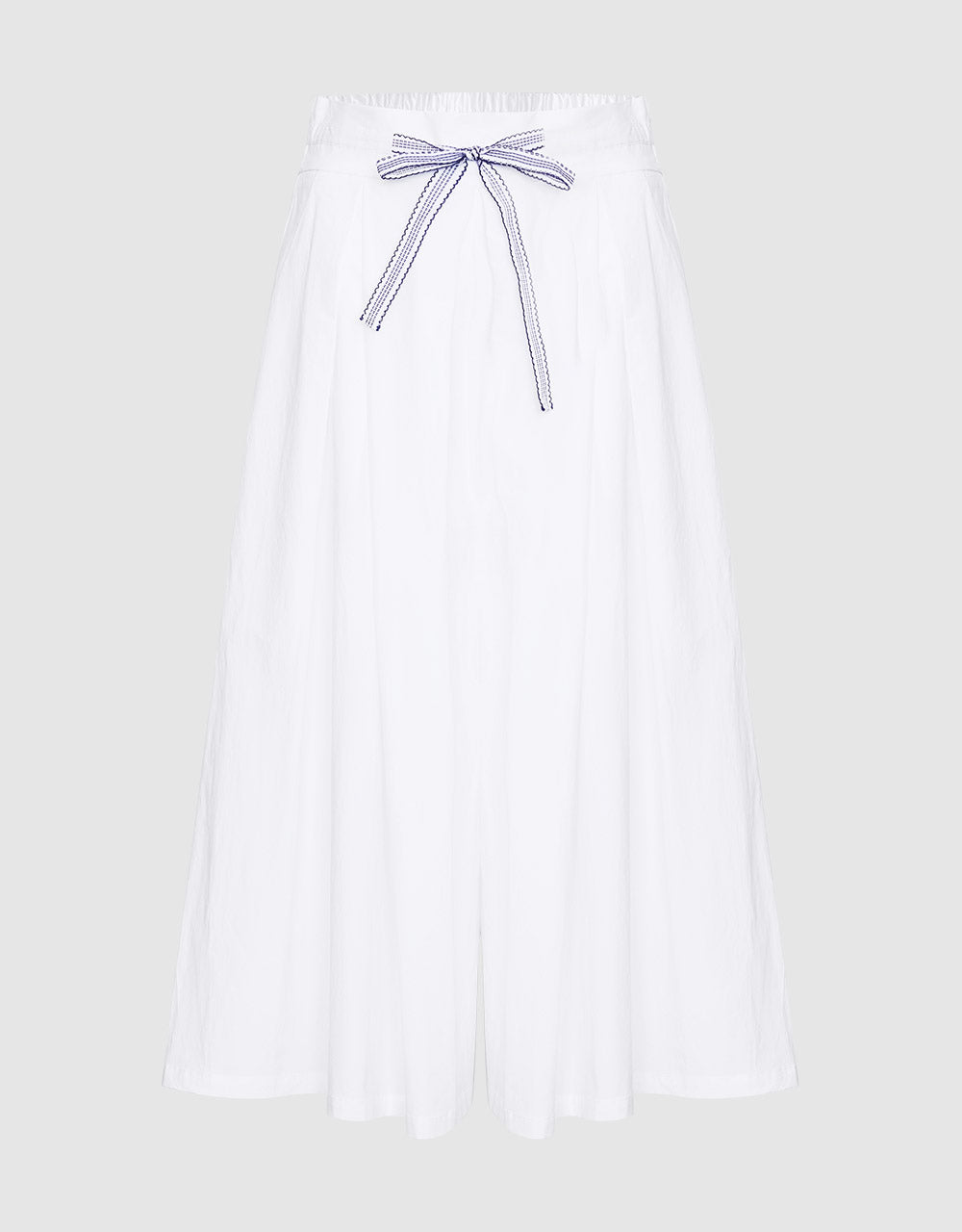 Plain Pleated Wide Leg Pants