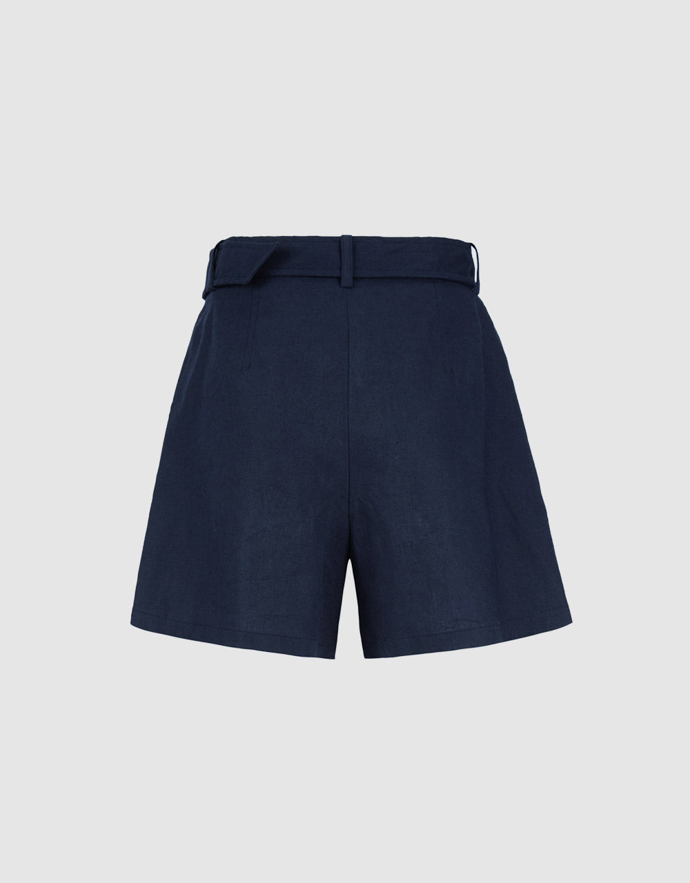 Belted Pleated Shorts