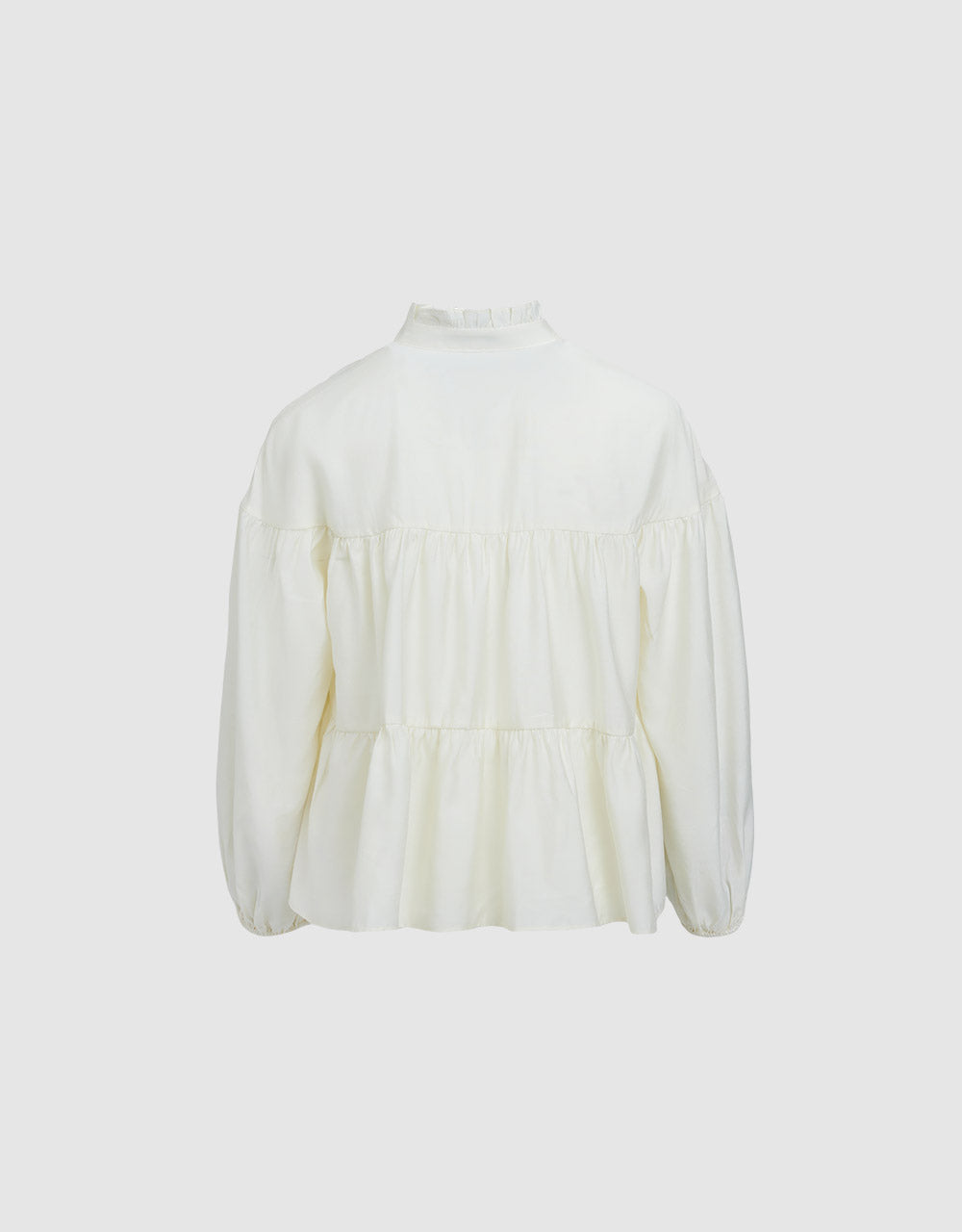 Tie Front Peplum Blouse