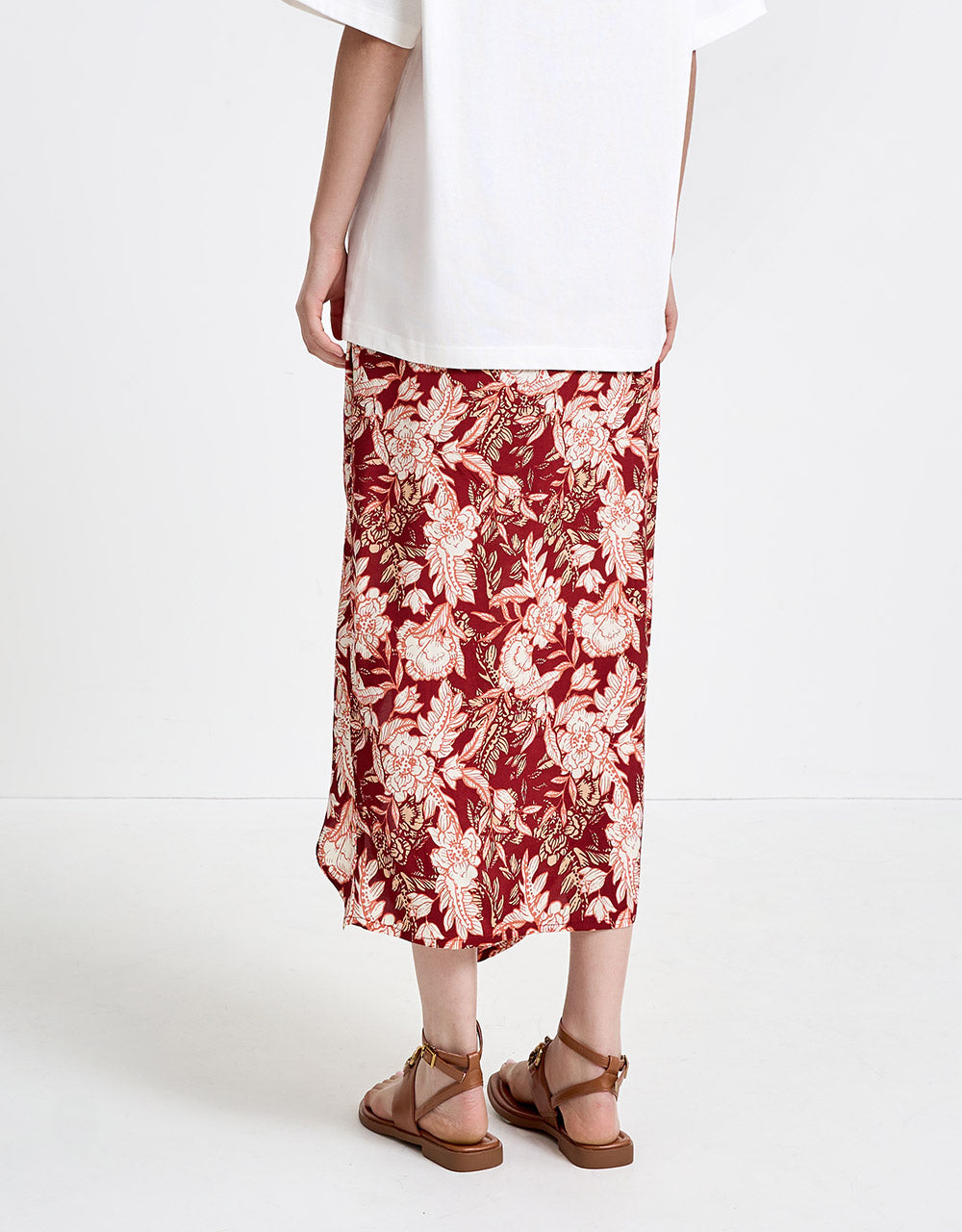 Floral Wrapped Skirt