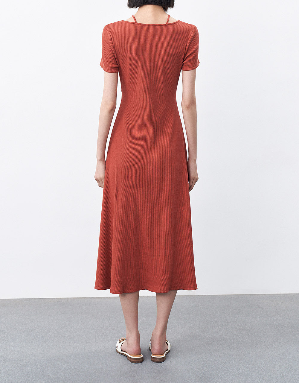 Ruched Knit Dress