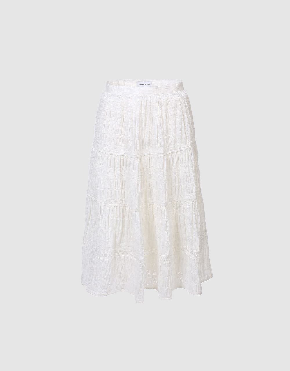 Jacquard Peplum Skirt