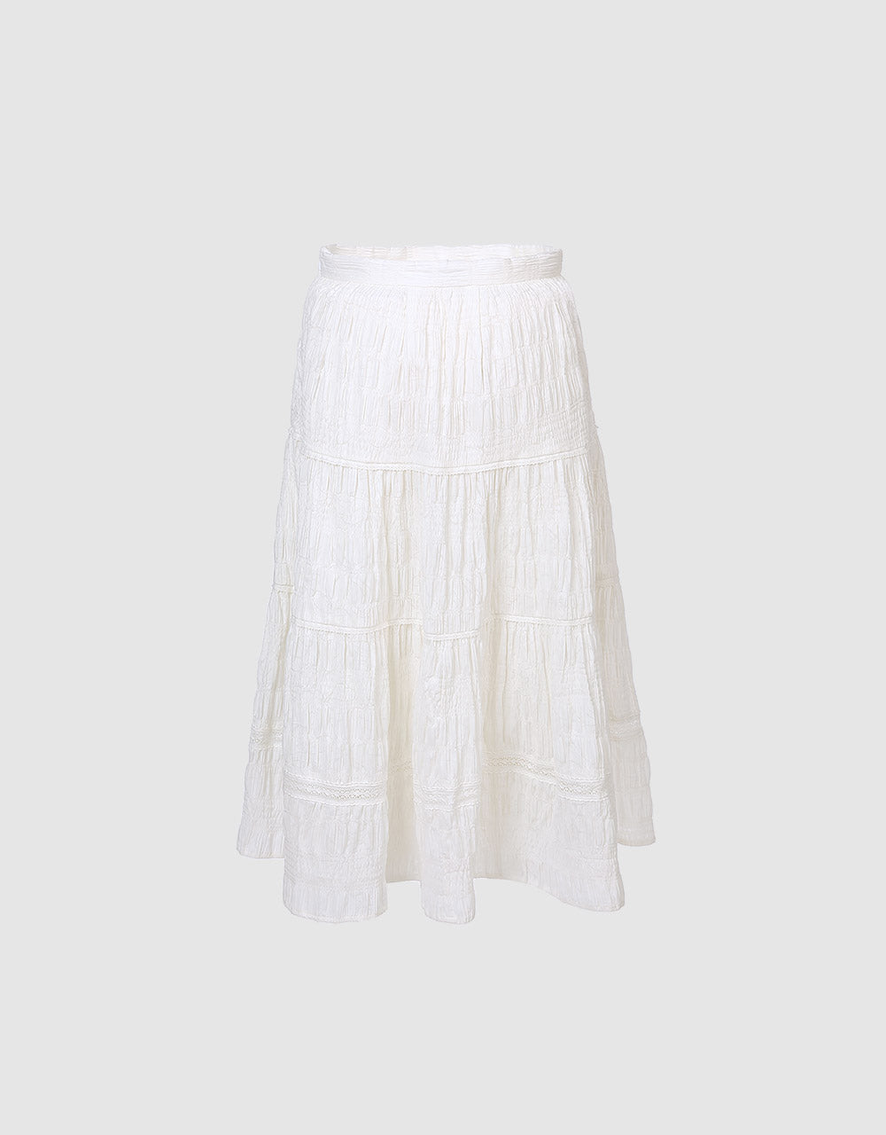 Jacquard Peplum Skirt