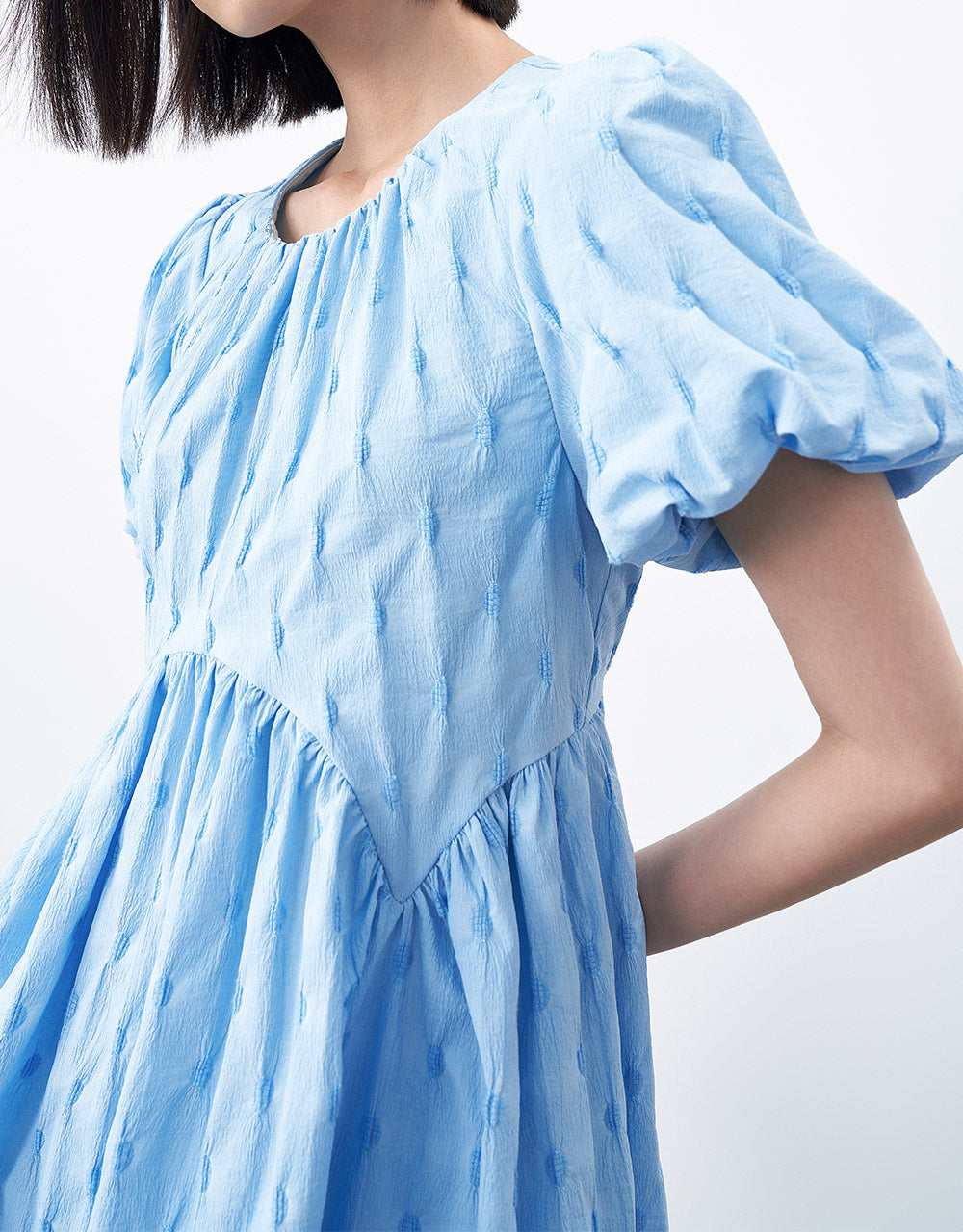 Seersucker Smock Dress