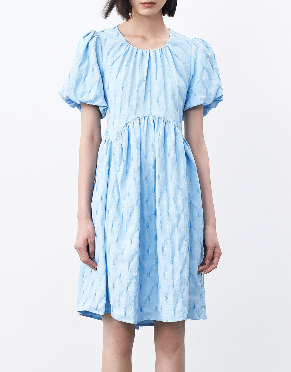 Seersucker Smock Dress