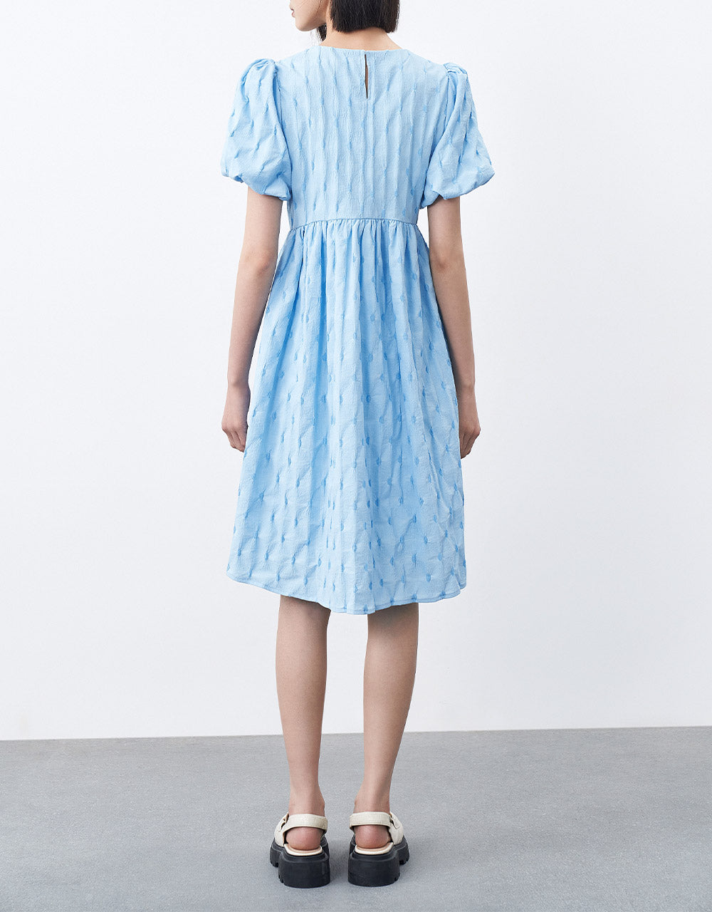 Seersucker Smock Dress