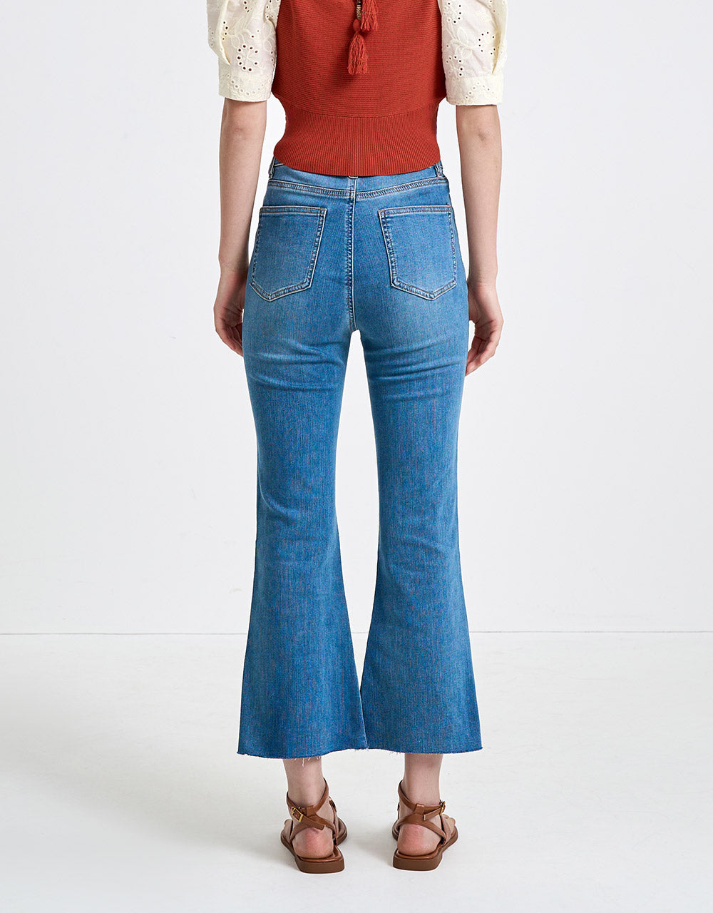 Slit Flare Jeans