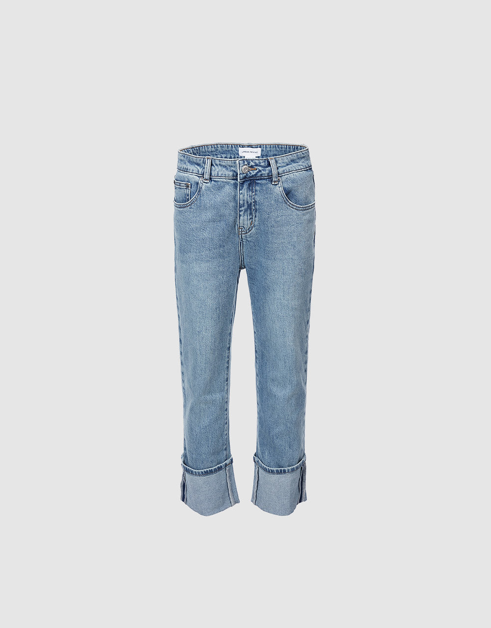 Roll Up Straight Jeans