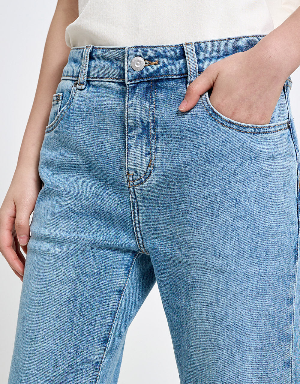 Roll Up Straight Jeans
