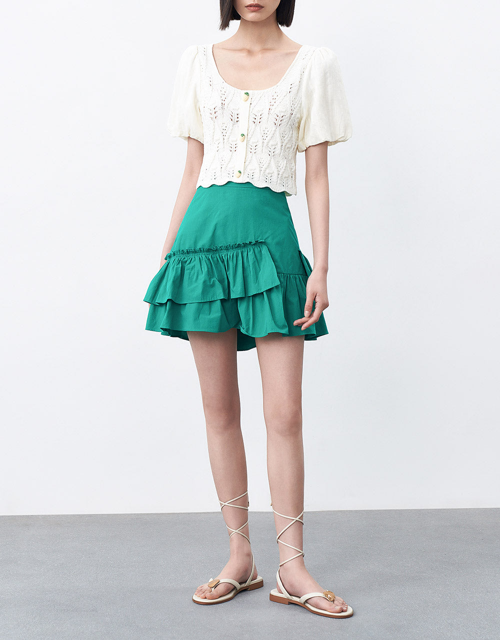 Ruffle Mini Skirt
