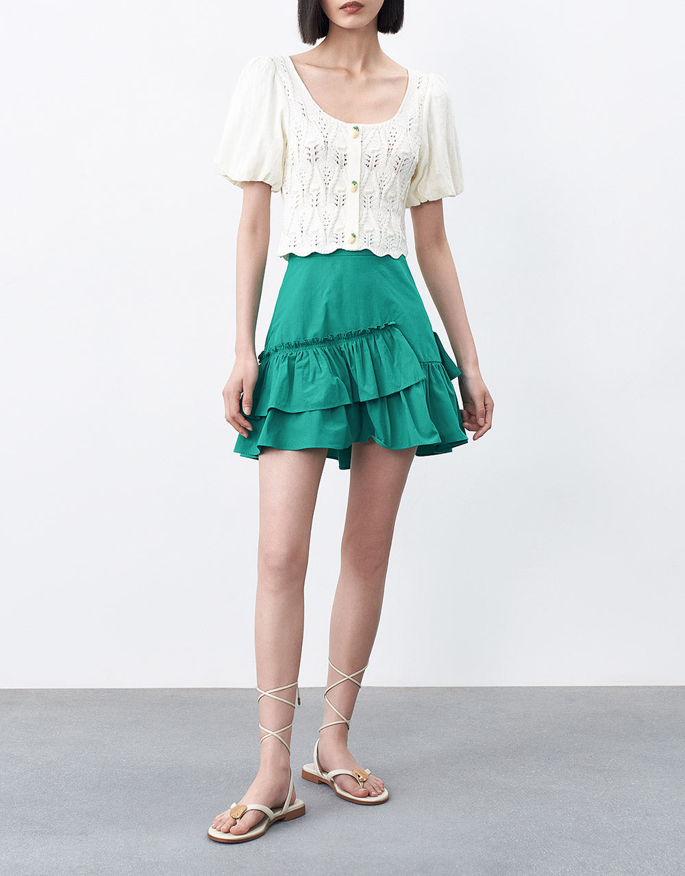 Ruffle Mini Skirt