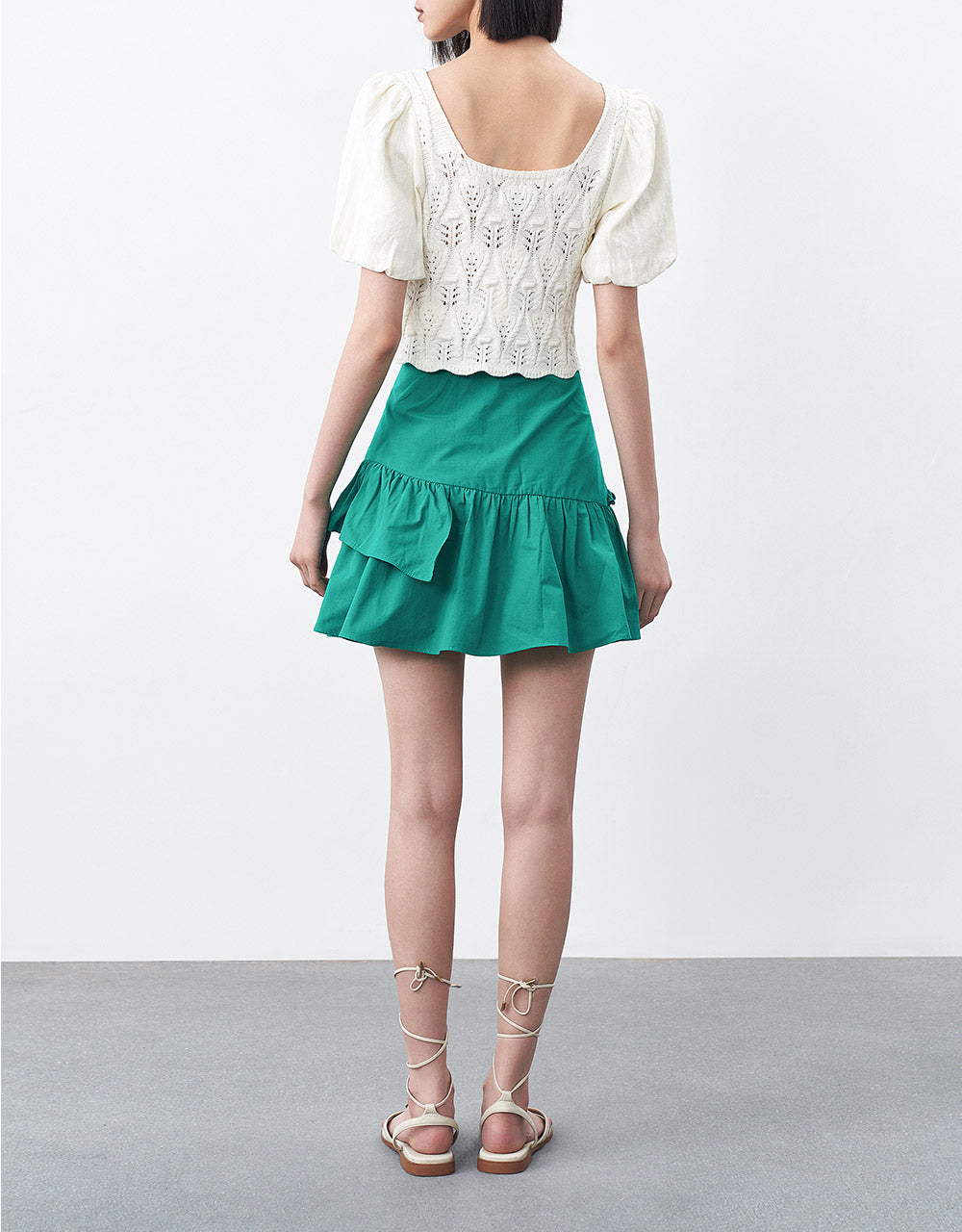 Ruffle Mini Skirt