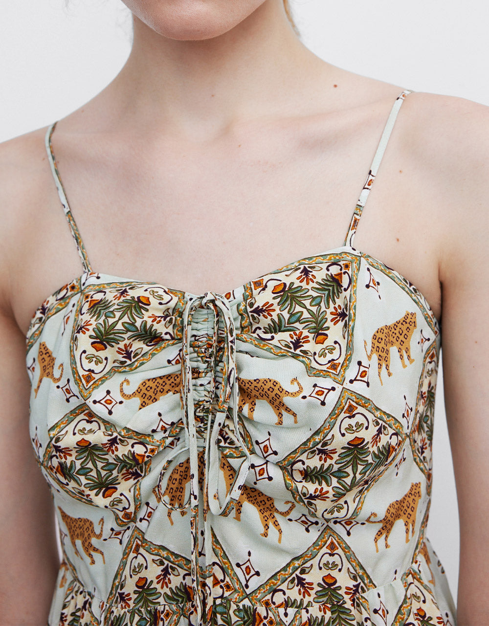 Printed Strappy Dress