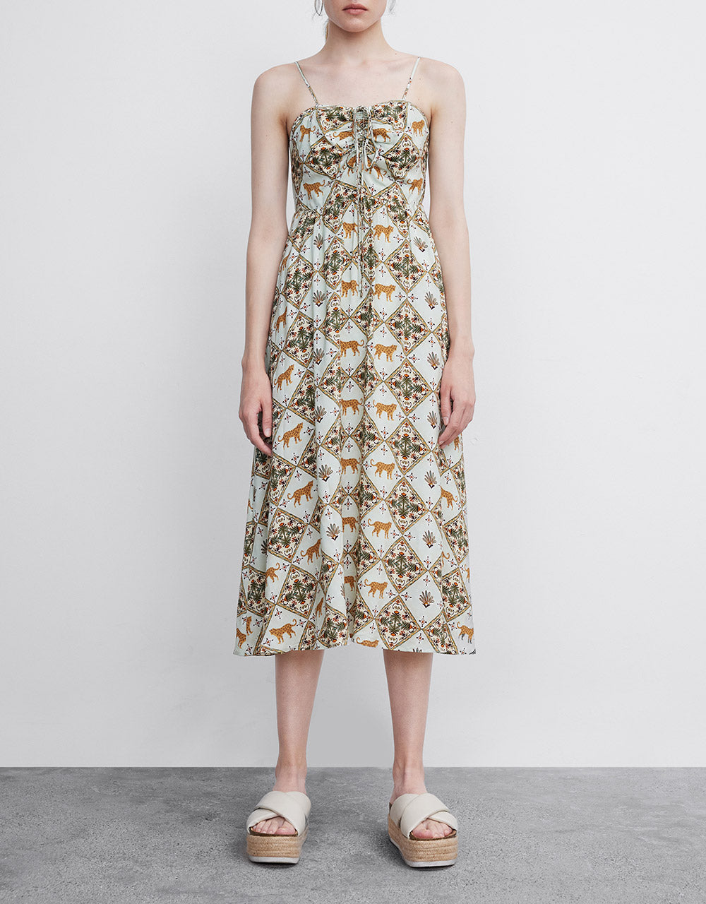 Printed Strappy Dress