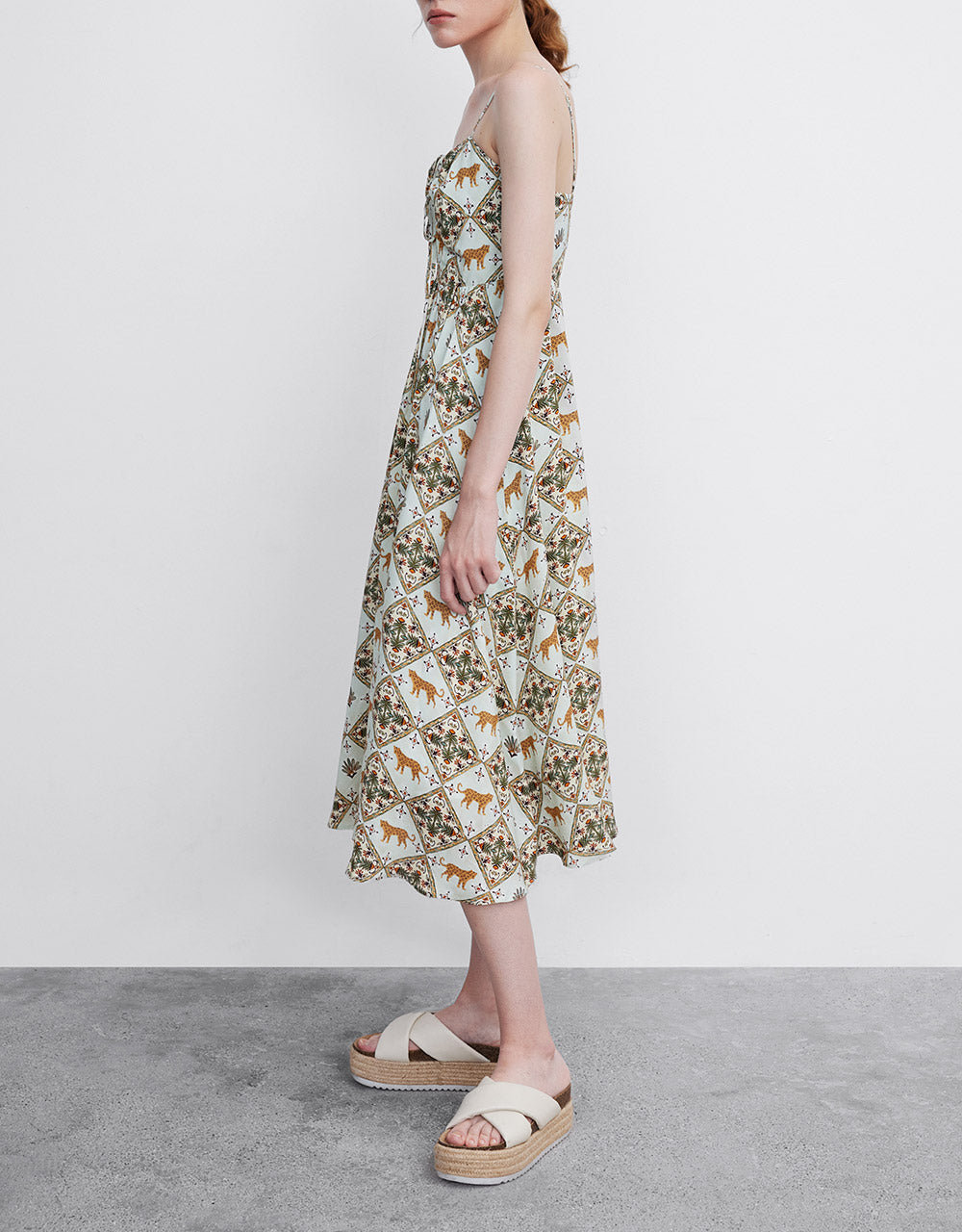 Printed Strappy Dress