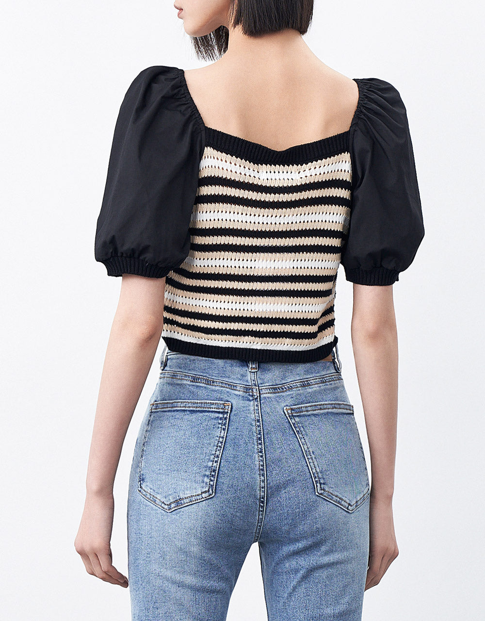 Chevron Print Knit Top