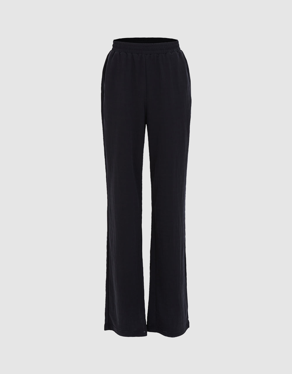 Elastic Waist Knitted Pants