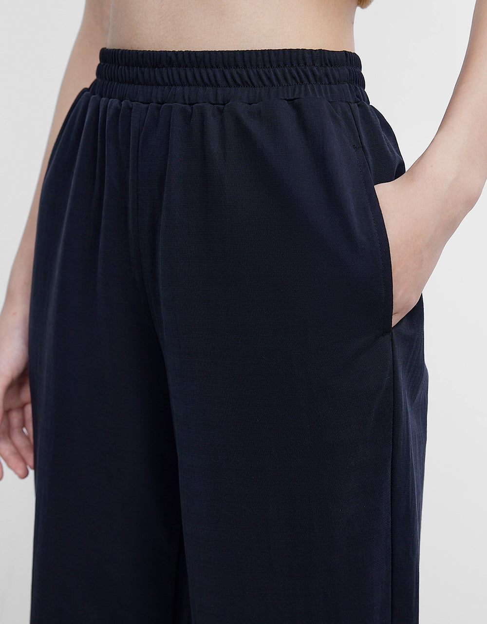 Elastic Waist Knitted Pants