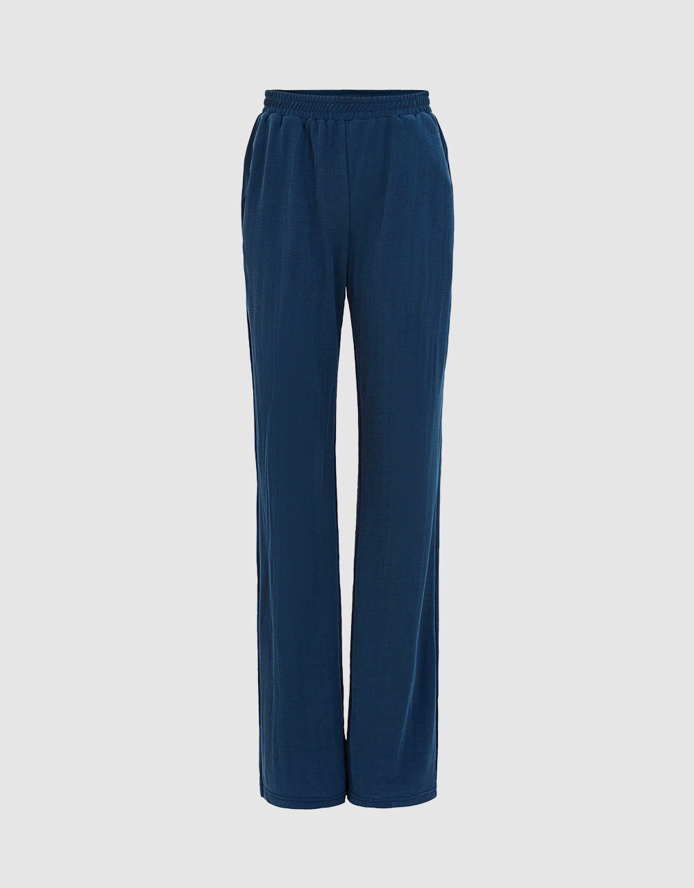 Elastic Waist Knitted Pants