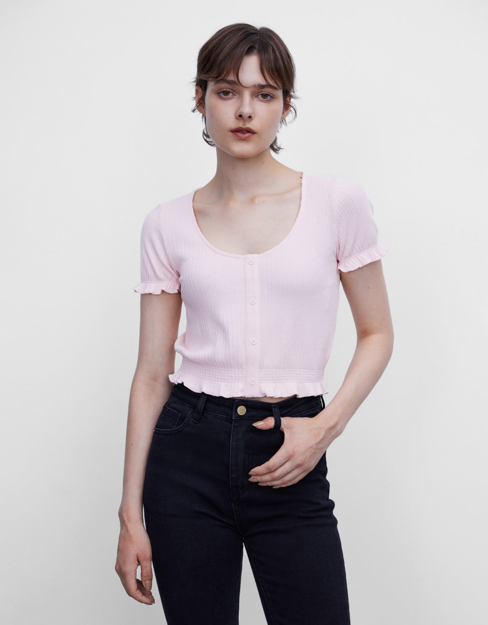 Frill Hem T-Shirt