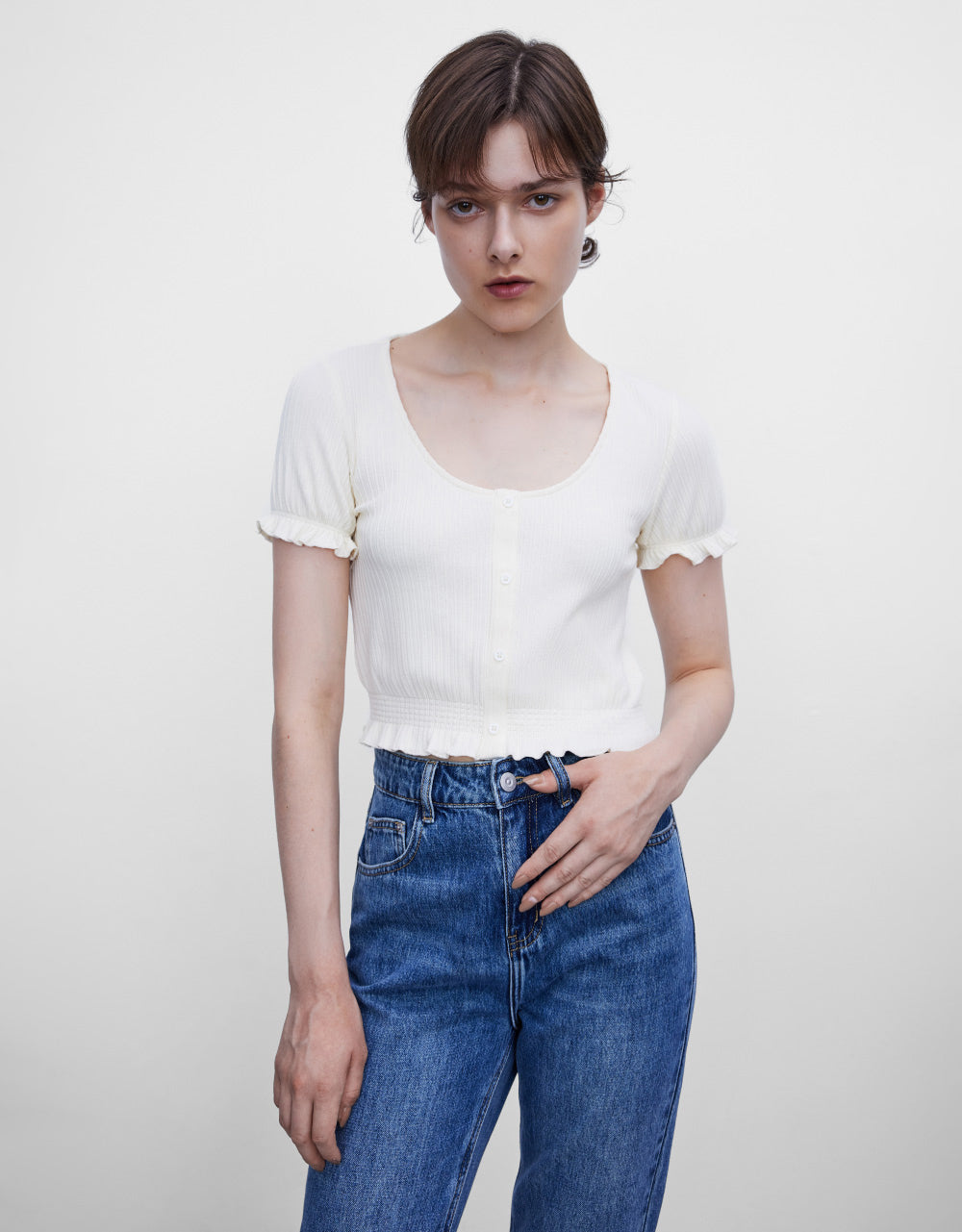 Frill Hem T-Shirt
