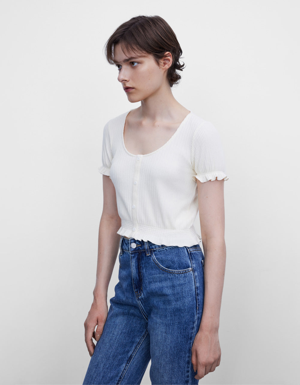 Frill Hem T-Shirt