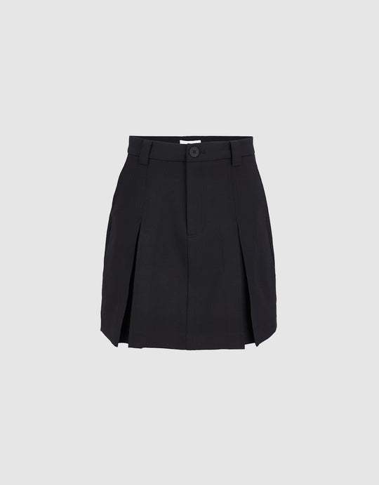 Pleated Mini Skirt
