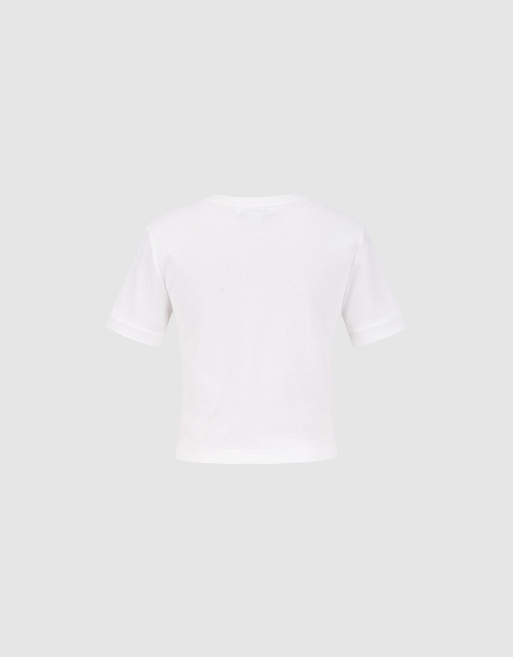 Cropped T-Shirt With Chain