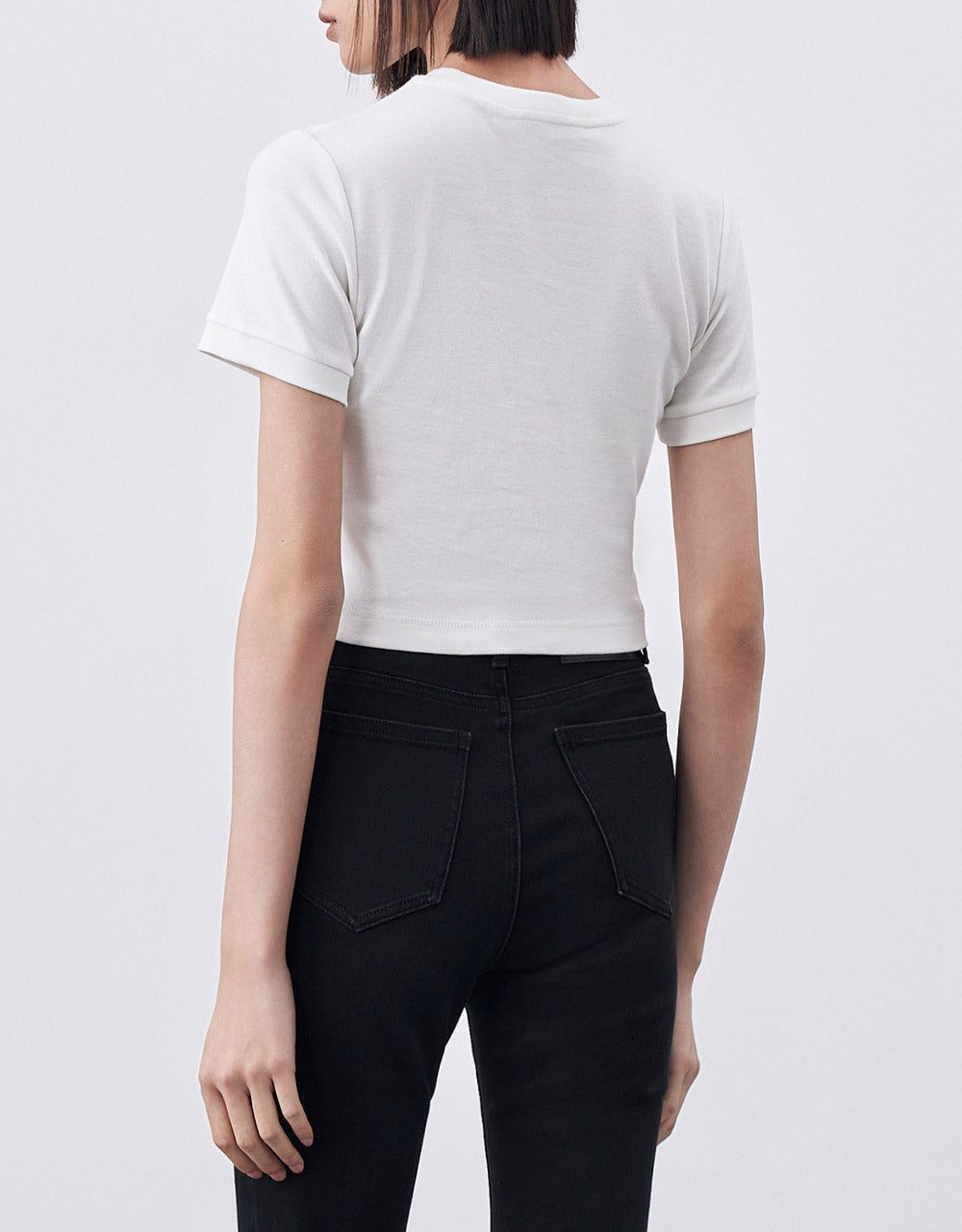 Cropped T-Shirt With Chain