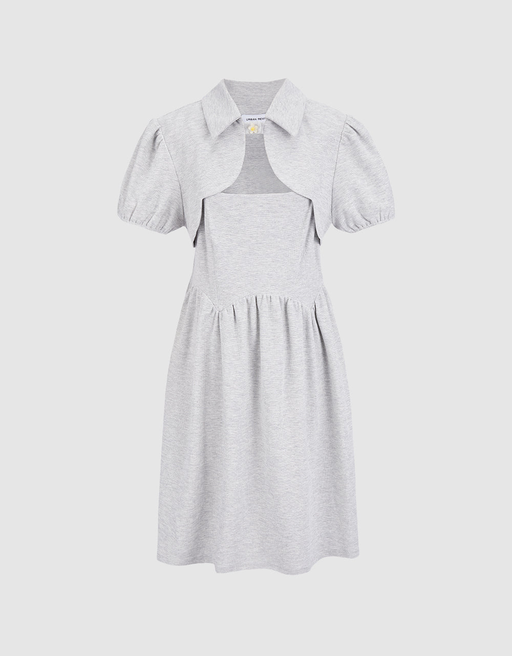 Combination Peplum Dress