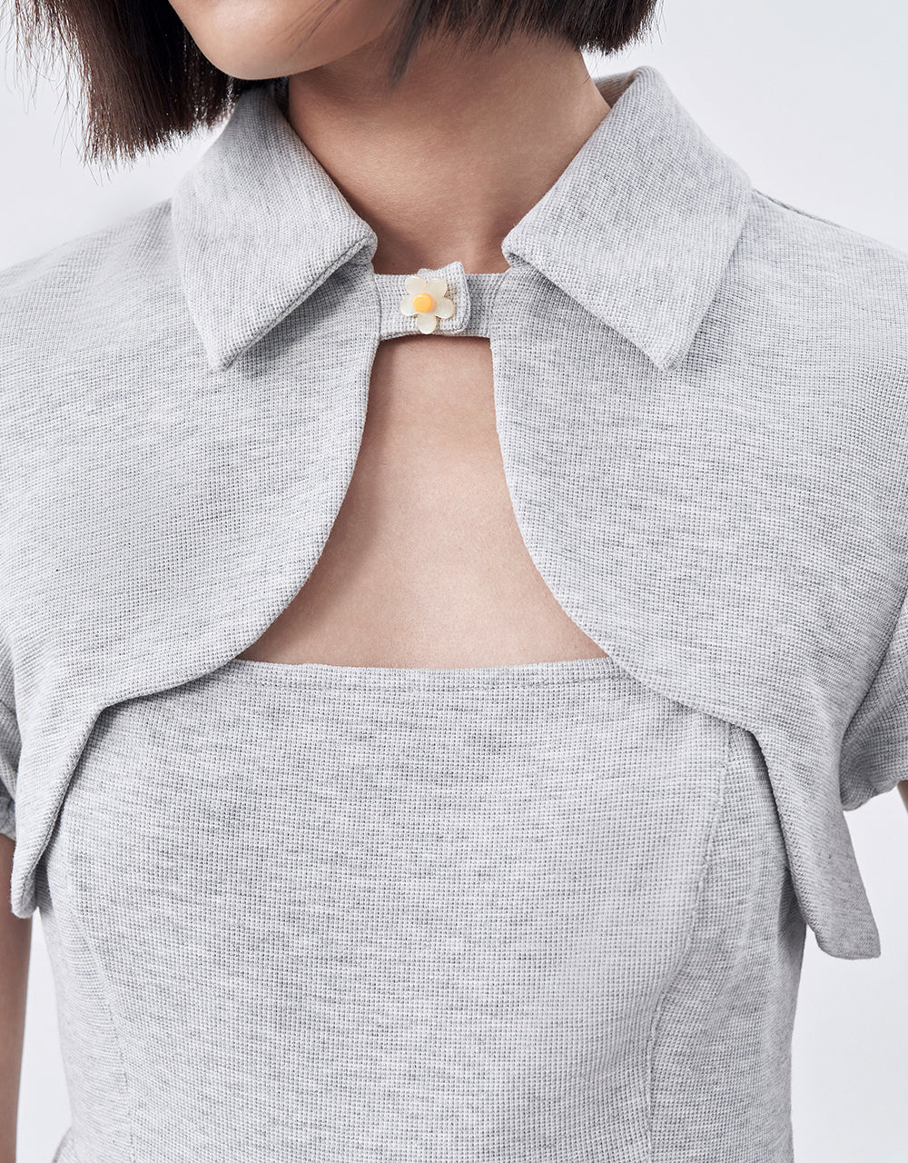 Combination Peplum Dress