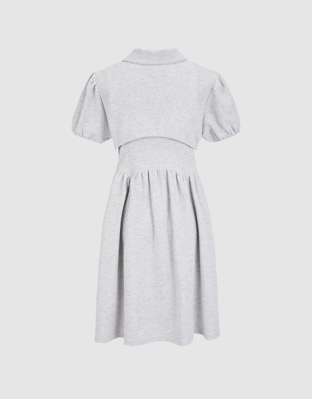 Combination Peplum Dress