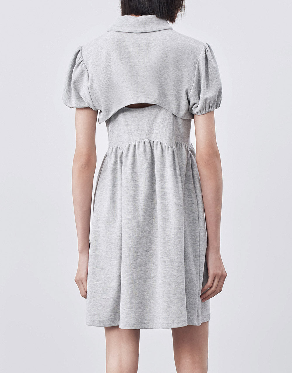 Combination Peplum Dress