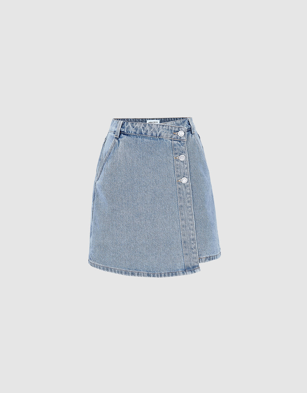 Denim Wrap Skirt