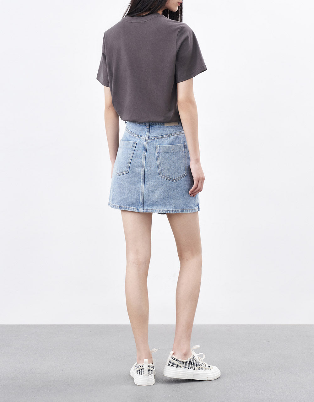 Denim Wrap Skirt