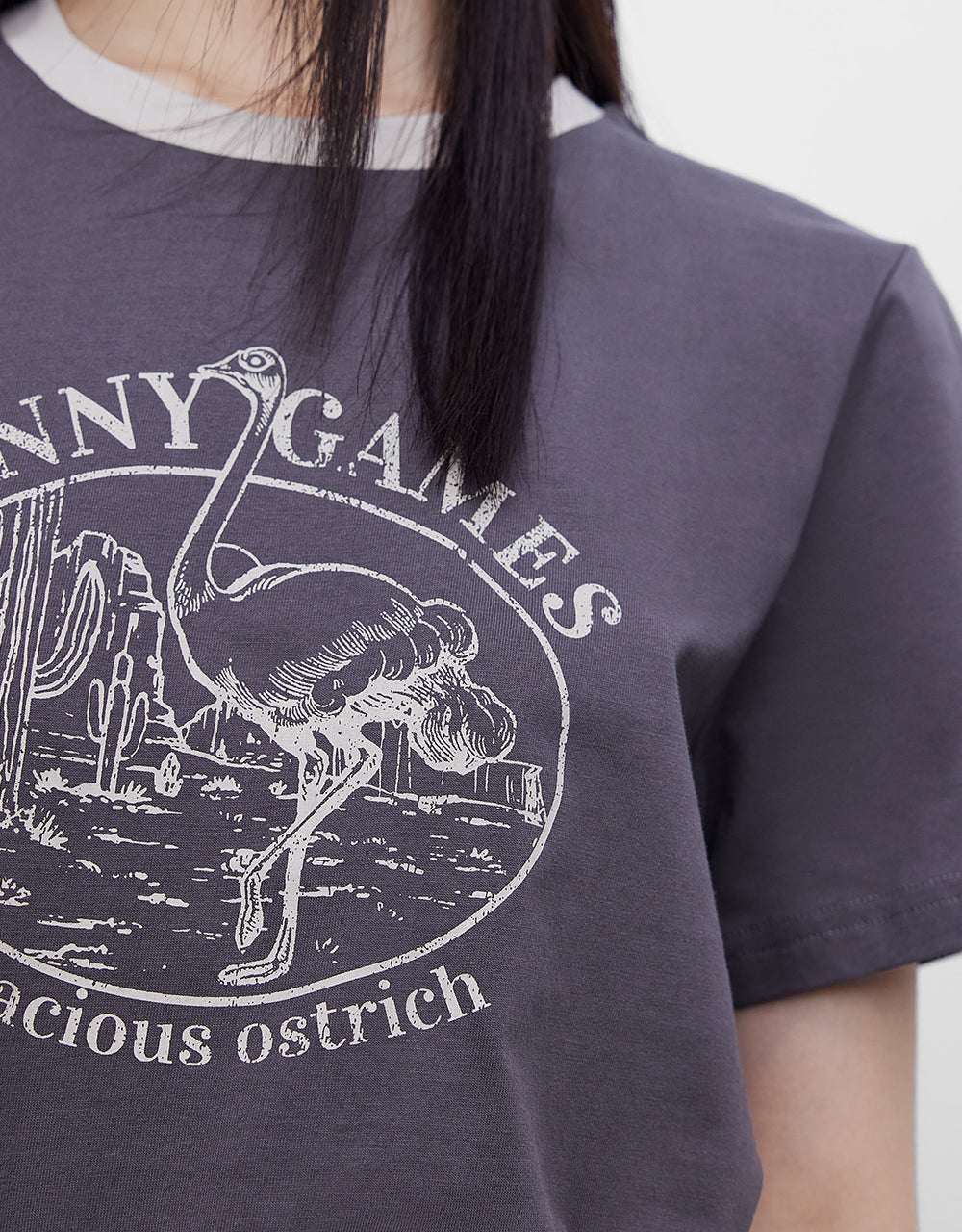 Ostrich Print T-Shirt