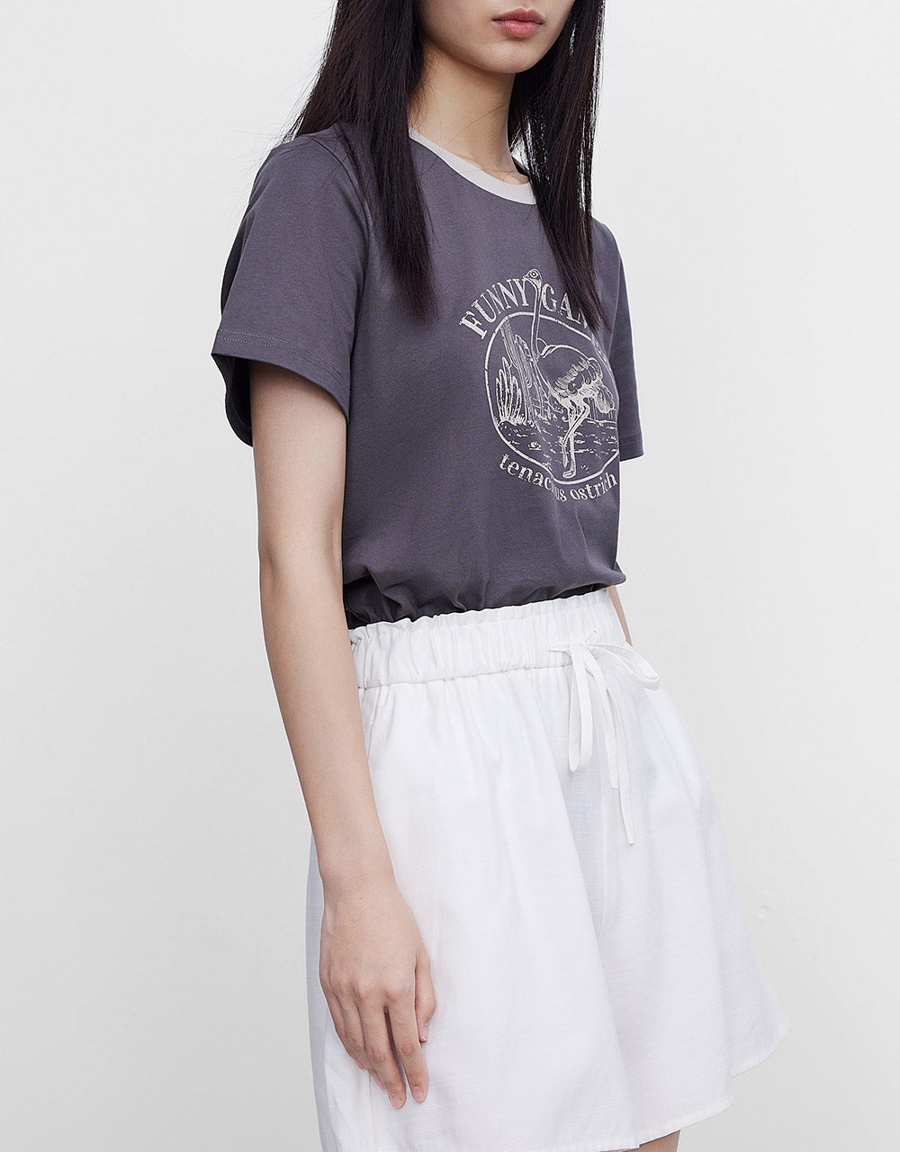 Ostrich Print T-Shirt