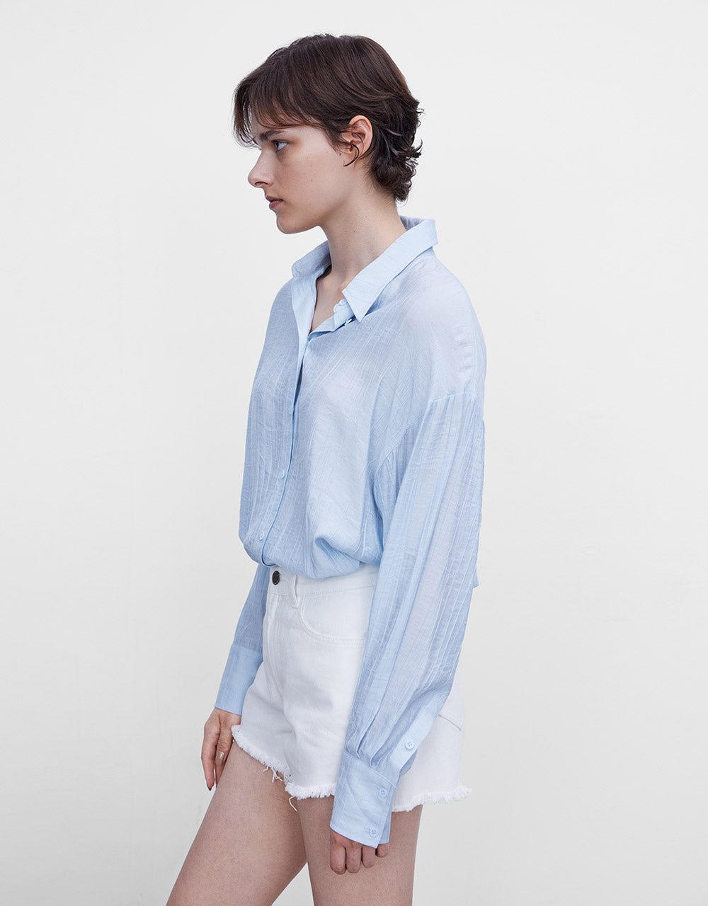 Textured Button Up Shirt