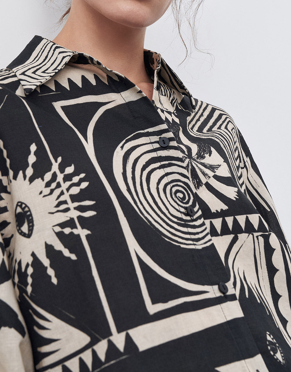Geometric Button Up Shirt