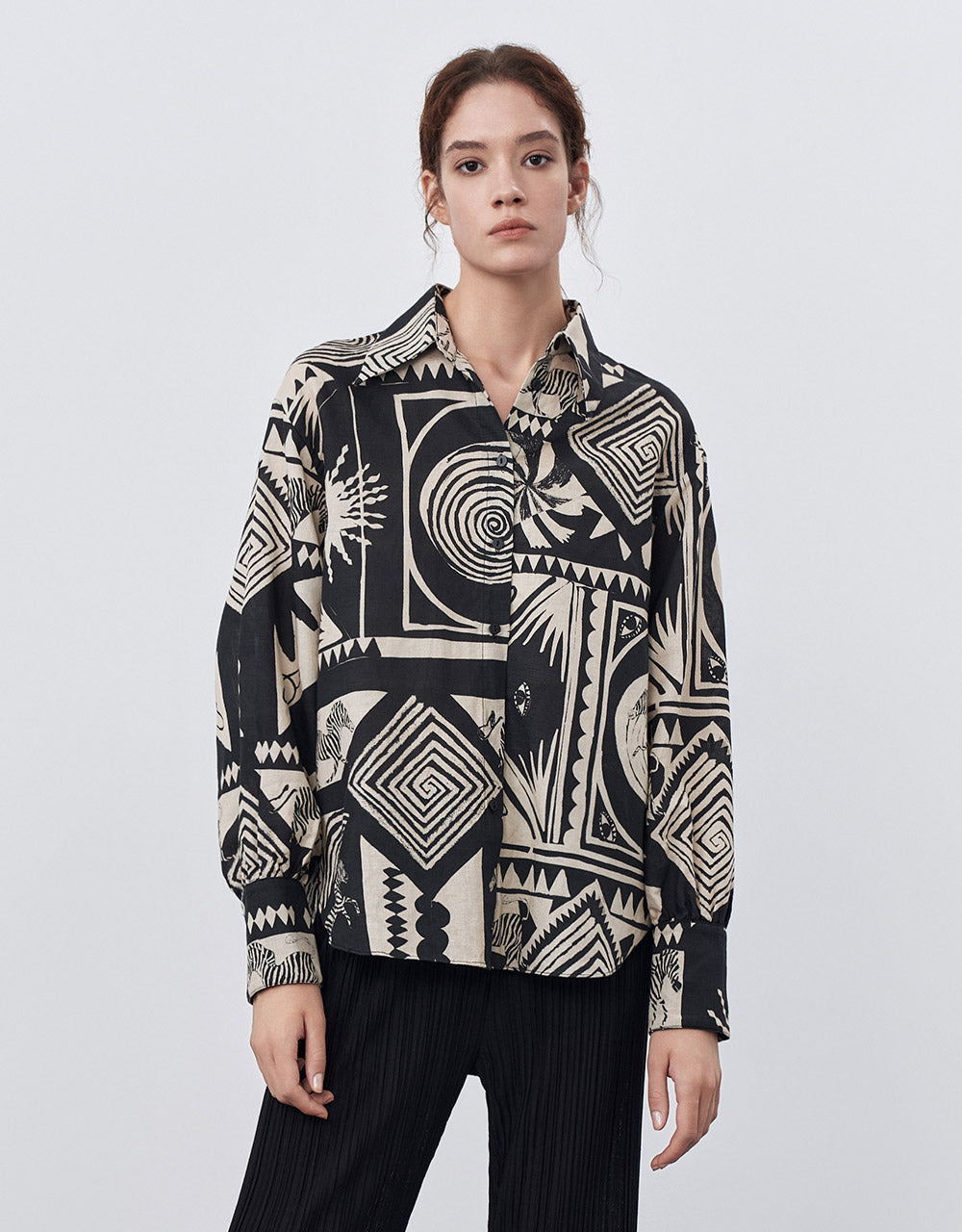 Geometric Button Up Shirt