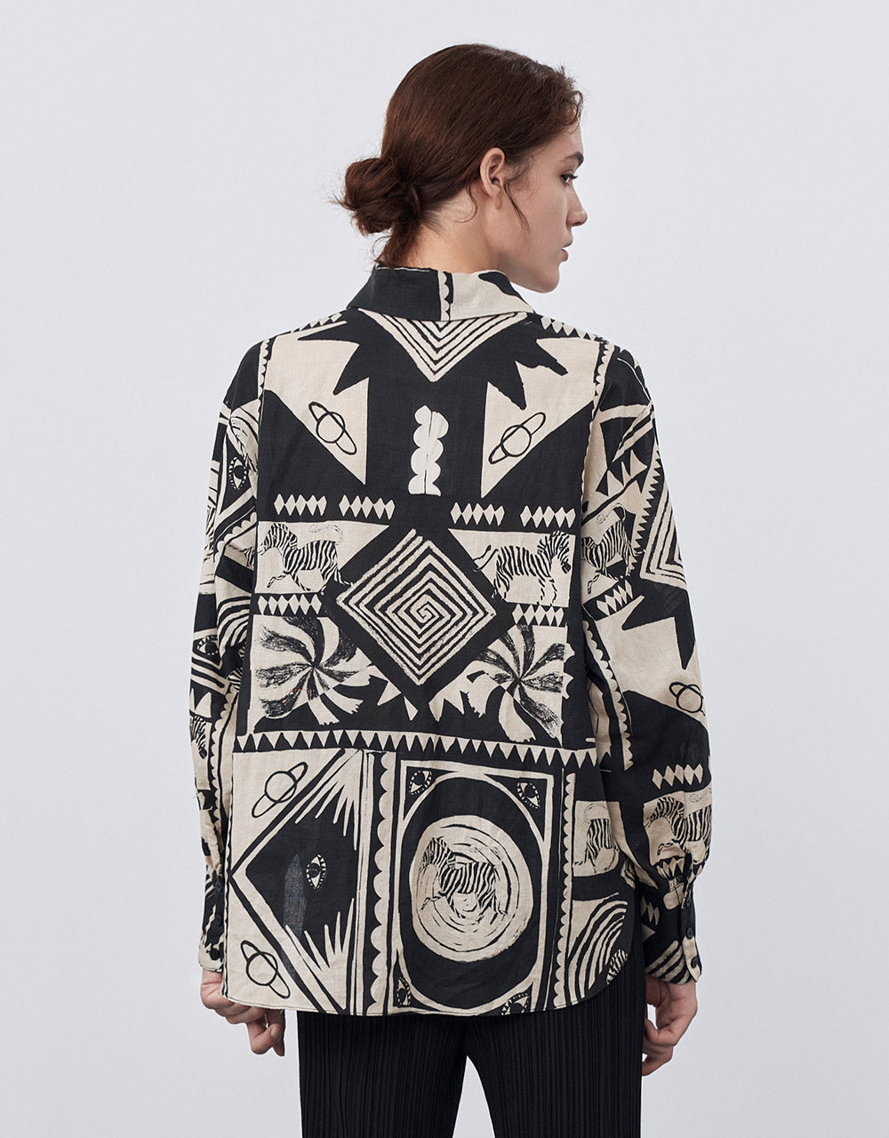 Geometric Button Up Shirt