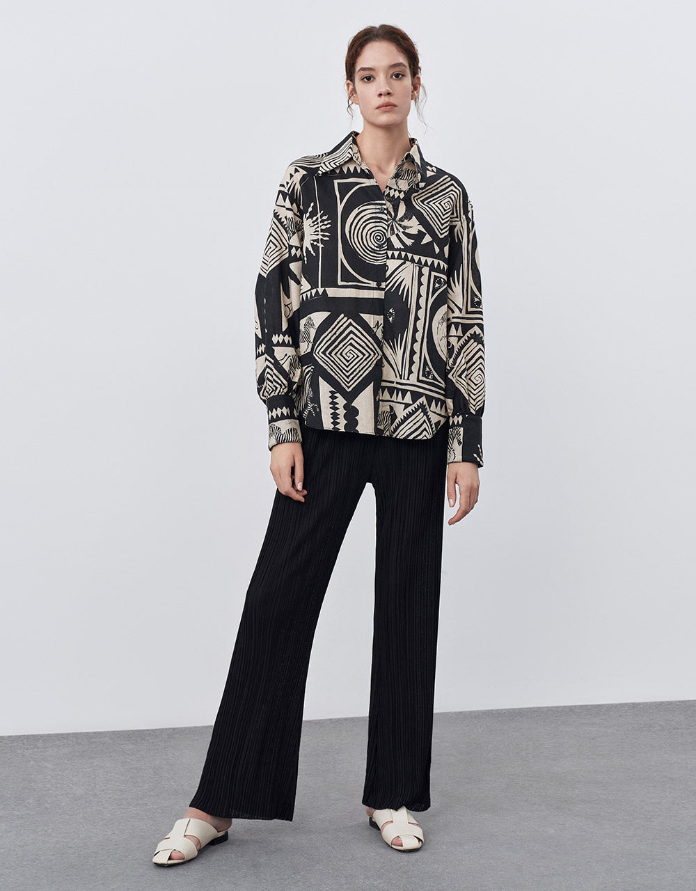 Geometric Button Up Shirt