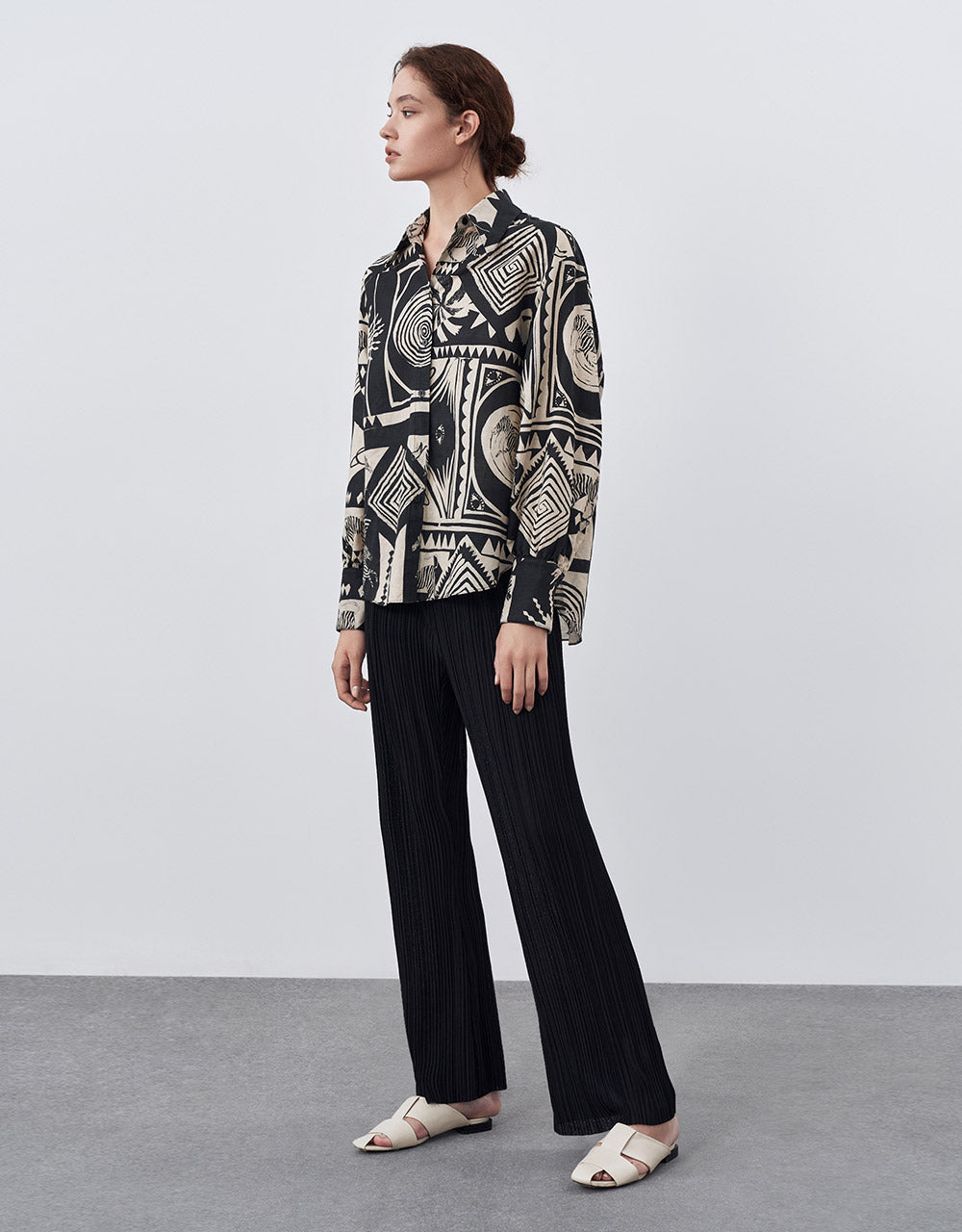 Geometric Button Up Shirt