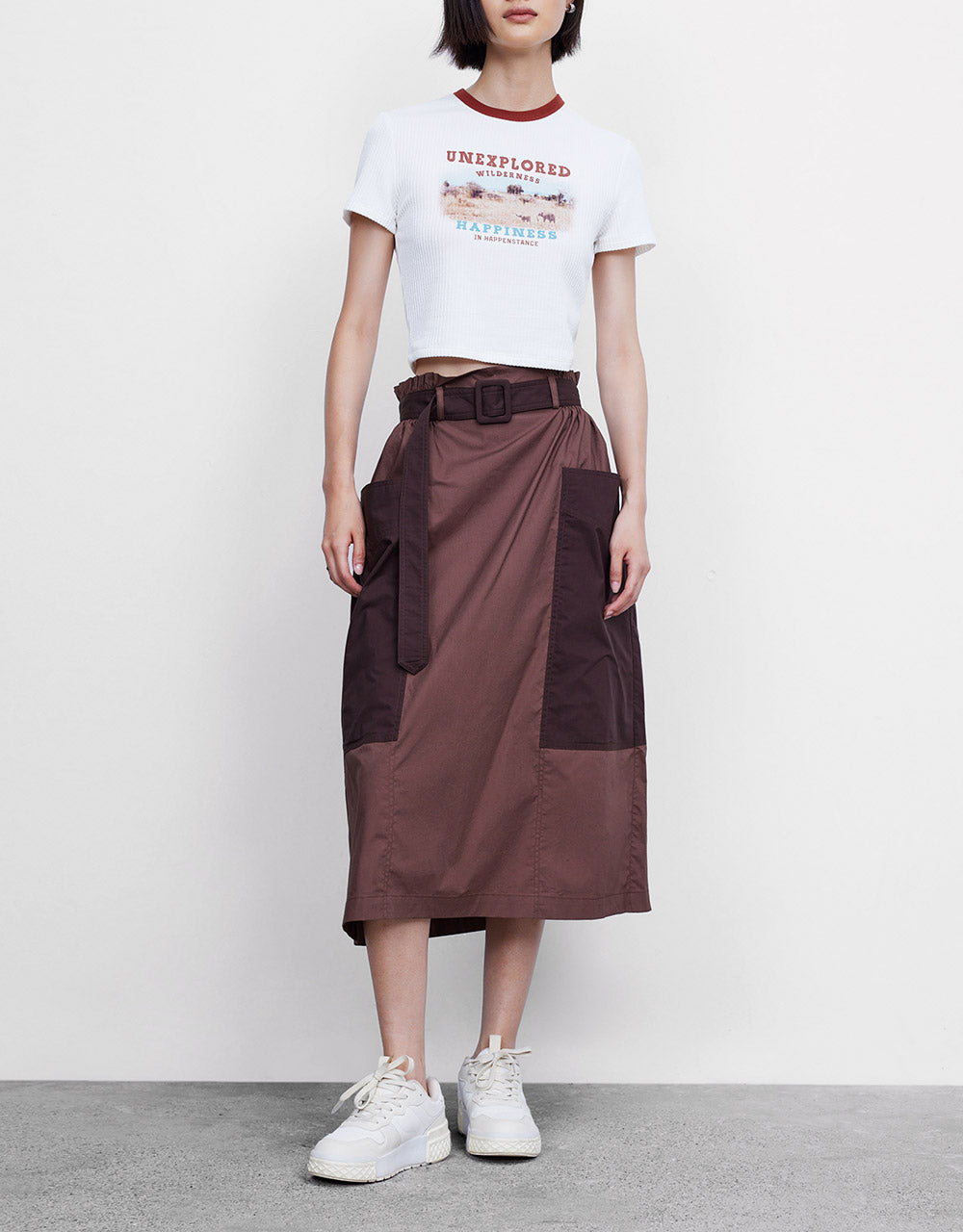 Pocket Belted Skirt