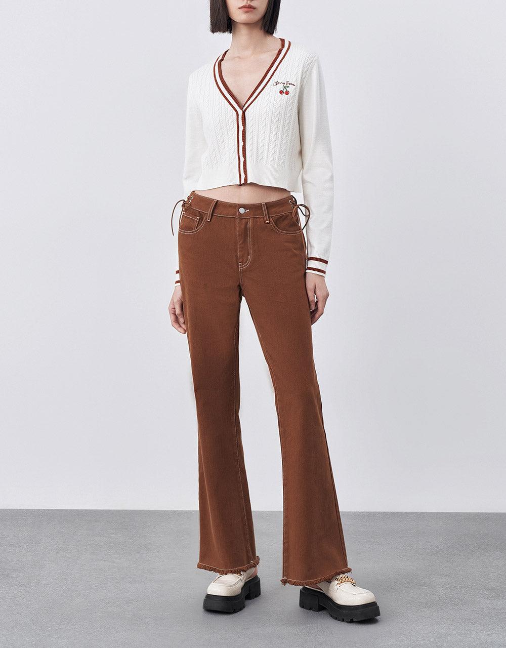Cherry Embroidered Cardigan