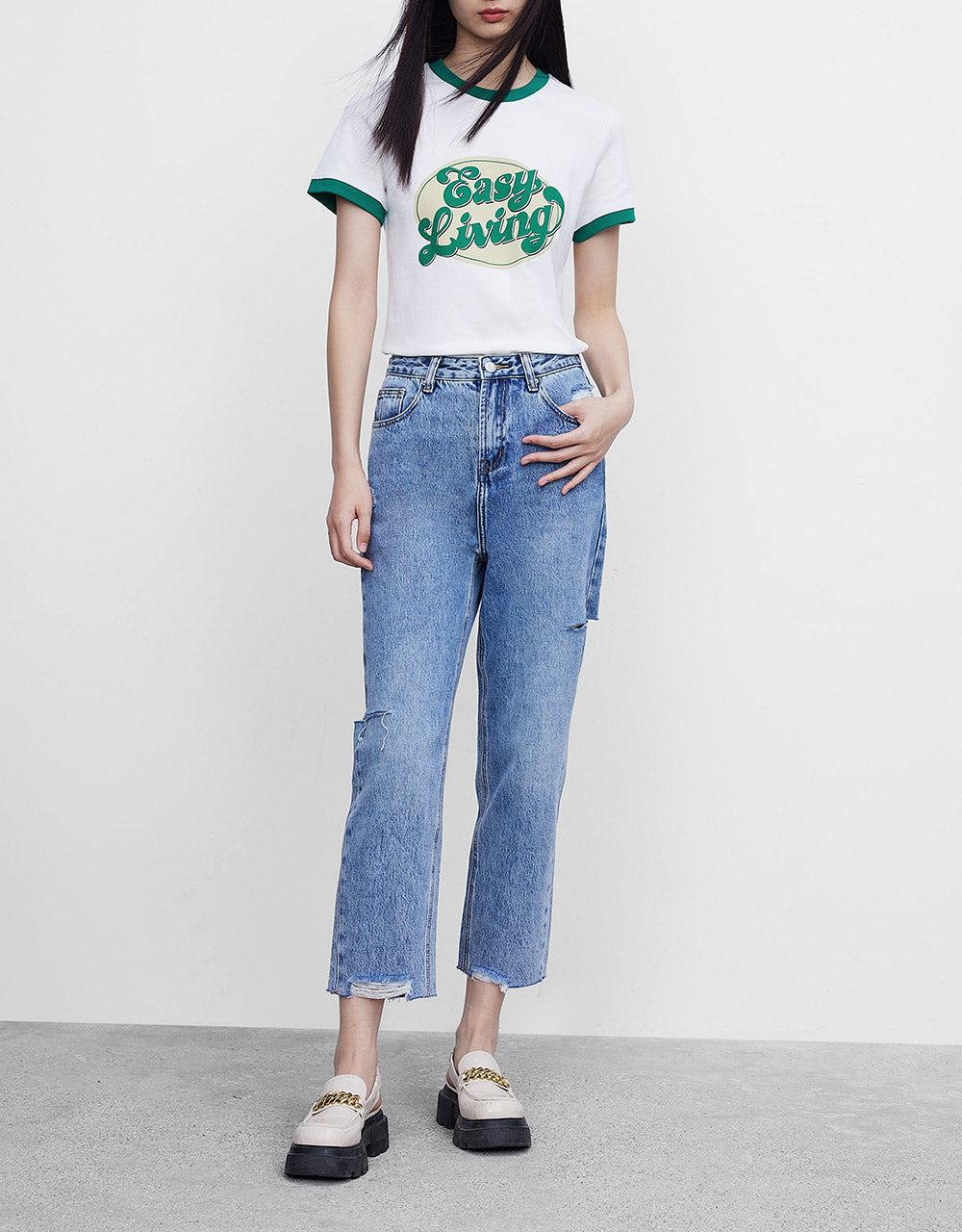Ripped Mom Jeans