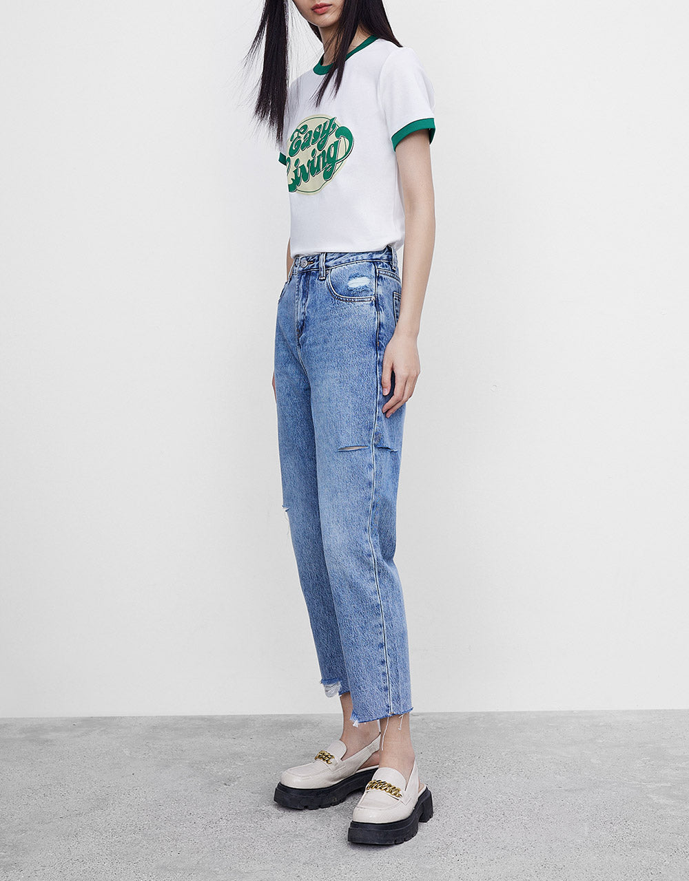 Ripped Mom Jeans