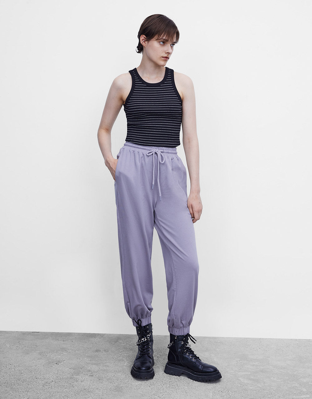 Elastic Waist Jogger Pants