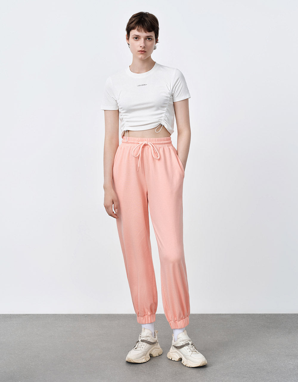 Elastic Waist Jogger Pants